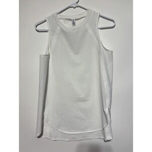 Athleta Shirt Womens XS Zephyr White Sleeveless Tank Top Athletic 530125